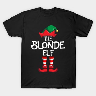 Blonde Elf Matching Family Christmas T-Shirt